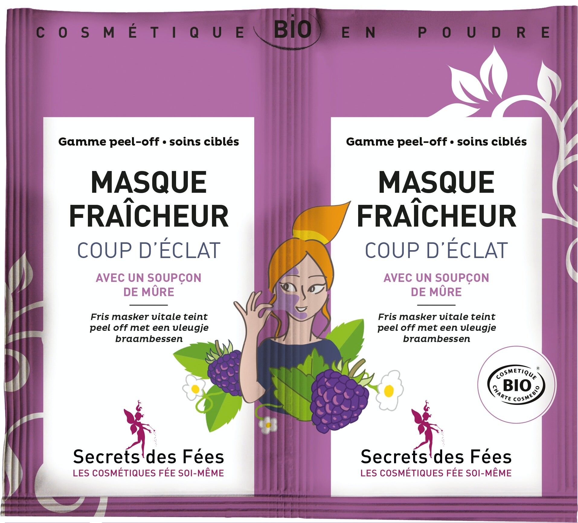 Peel-Off-Gesichtsmaske Frische in Puder