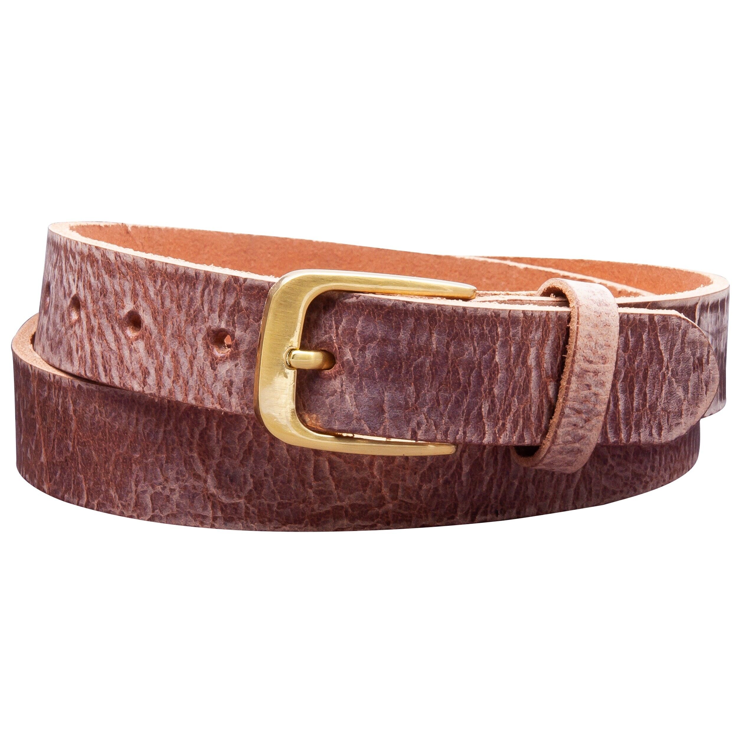 Cintura 30 mm in pelle levigata modello EH316-GE-Rustic