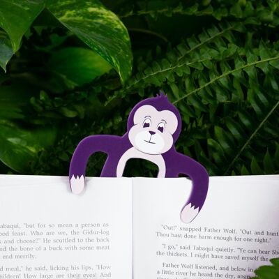 Page Pals support/marque-page, cadeau fantaisie pour les lecteurs, rats de bibliothèque – singe, fente, chien, chat, panda ou pirate.