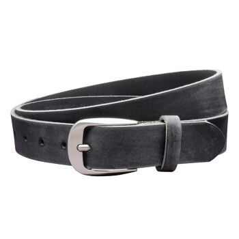 Ceinture 30 mm Cuir Adouci modèle EH32-GE-Noir 2