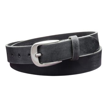 Ceinture 30 mm Cuir Adouci modèle EH32-GE-Noir 3