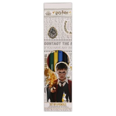 Pencils Set Of 6 - (House Pride) Harry Potter 