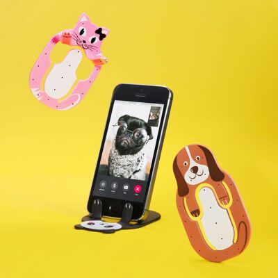 Flexistand Pal Phone Stand and Phone Holder - Cat, Dog or Panda
