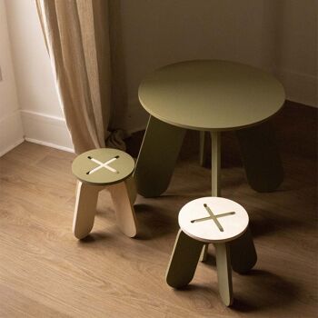 Table En Bois Enfant Kaki 5