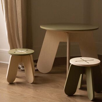 Table En Bois Enfant Kaki 6