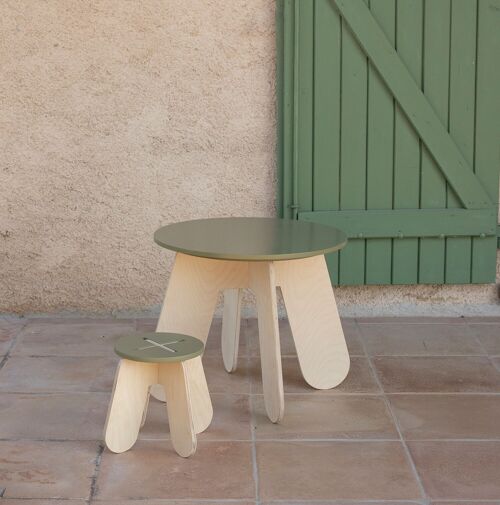 Kids Wooden Table Khaki