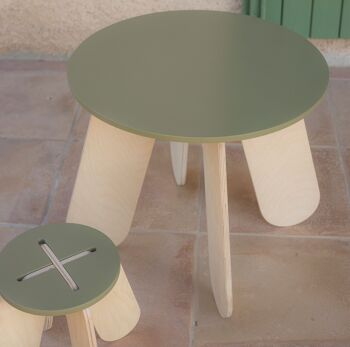 Table En Bois Enfant Kaki 2