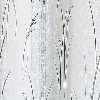 Voilage en Etamine Rustique Imprimee - Gris - 140 X 240 cm 2