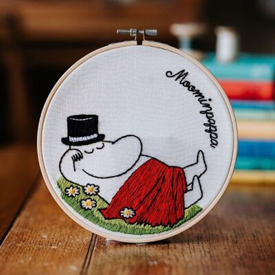Moominpappa Snoozing Embroidery Craft Kit
