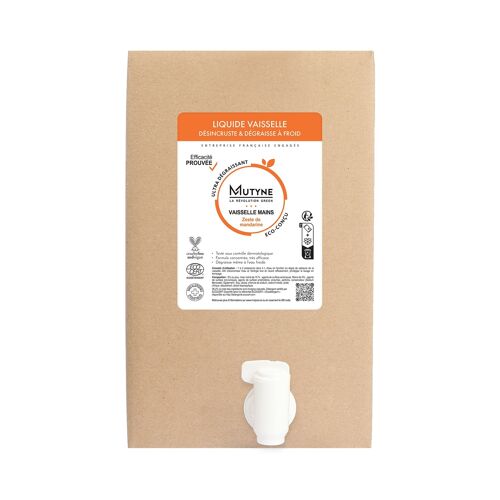 Liquide Vaisselle Zeste de Mandarine - BIB 10L Vrac