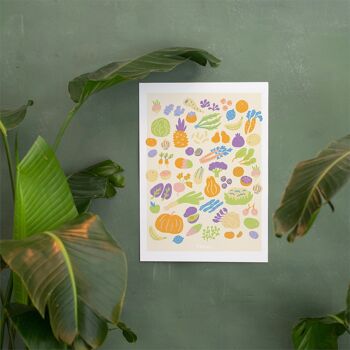 Affiche fruits et légumes de saison - Hiver 2