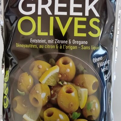 GREEK Olives vertes citron et origan