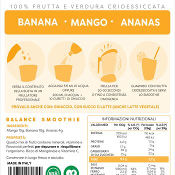 INSTANT SMOOTHIE - BALANCE (mangue, ananas & banane)