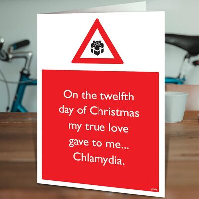 Rude Chlamydia Christmas Card