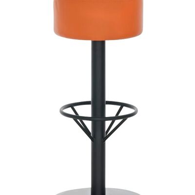 Bar stool Pisa B85 orange 38x38x85 orange artificial leather metal