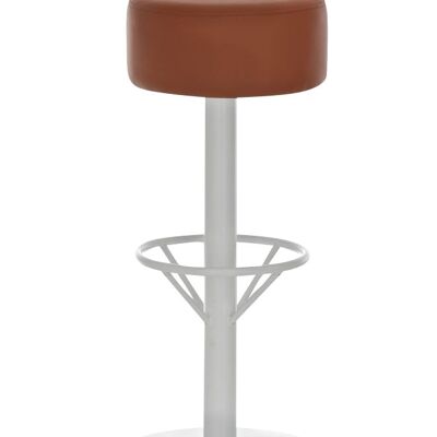 Bar stool Pisa W76 light brown 38x38x76 light brown artificial leather metal