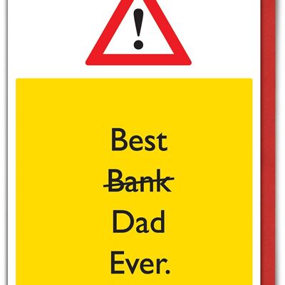 Best Bank Dad Ever Funny Father's Day Card