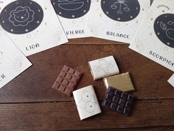 CHOCOLAT NOËL -NOIR- 15 chocolats signes astrologiques 11
