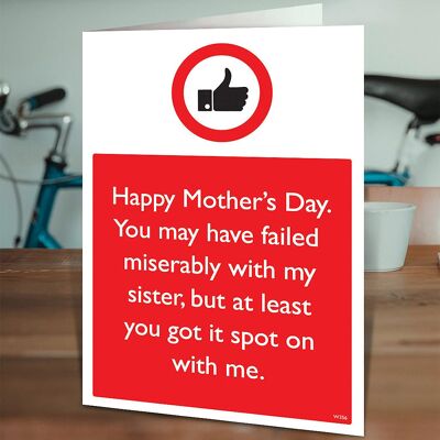 Spot On With Me Mother's Day - Sister Card