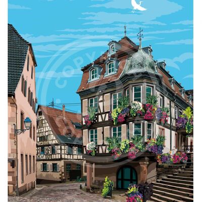 50x70 Poster der Stadt Barr