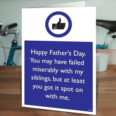 Spot On With Me Fathers Day - Sibling Card