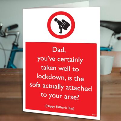 Sofa Arse Funny Father's Day Card