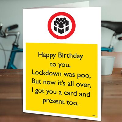Lockdown Present Funny Isolation Card