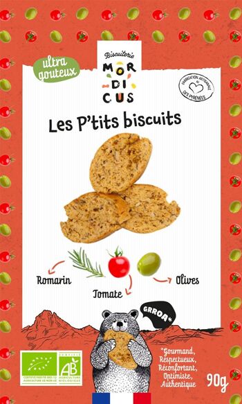 BISCUITS APÉRITIFS - Cantuccini tomates, olives & romarin - Sachet stand up 2