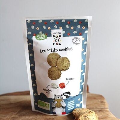 GAMME BIO -  BISCUITS APÉRITIFS - Cookies au Roquefort AOP & noisettes - SACHET STAND UP