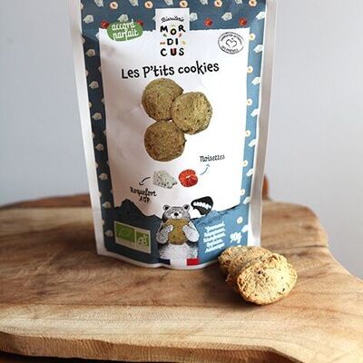 BISCUITS APÉRITIFS - Cookies au Roquefort AOP & noisettes - SACHET STAND UP
