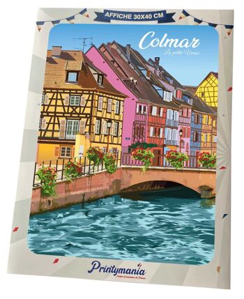 Affiche 30x40 de la ville de Colmar 2