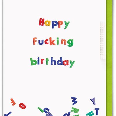 Happy F*cking Birthday Rude Birthday Card