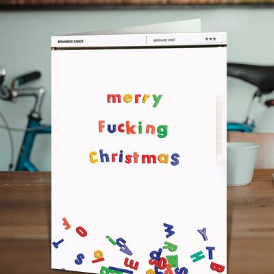 Merry F*cking Christmas Rude Christmas Card