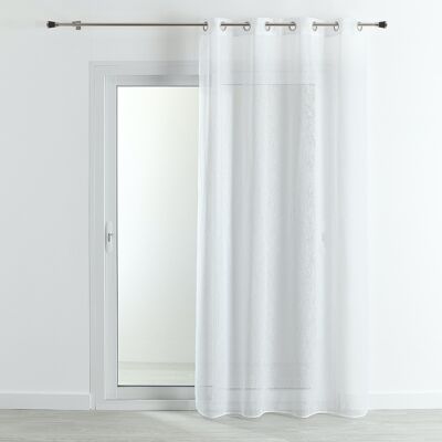 Voilage Etamine Unie - Blanc - 140 X 180 cm