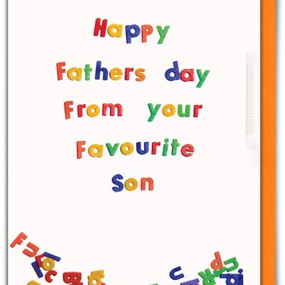 Fathers Day Favourite Son Funny Card