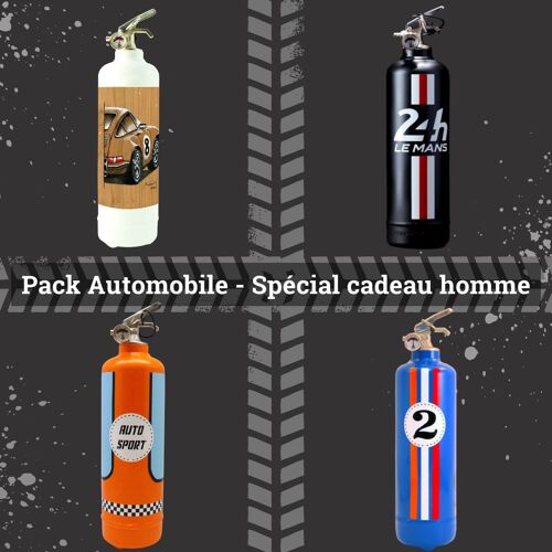 Pack 4 extincteurs Automobile Saint Valentin - Valentines's day mens gift