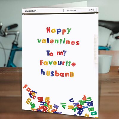 Favourite Husband Funny Valentines Card