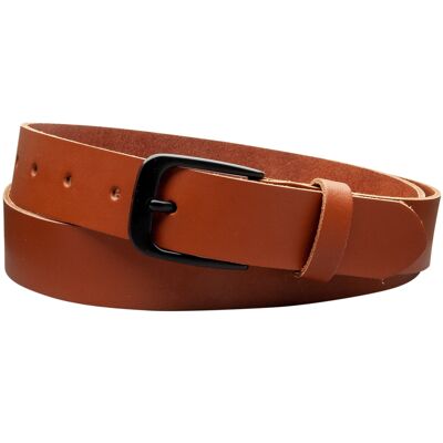 Ceinture 30mm croûte de cuir modèle EH318-SL-Cognac