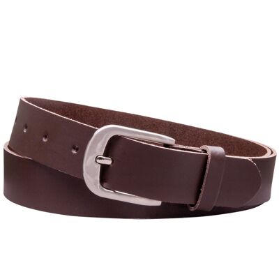 30 mm belt split leather model EH323-SL-Dark Brown