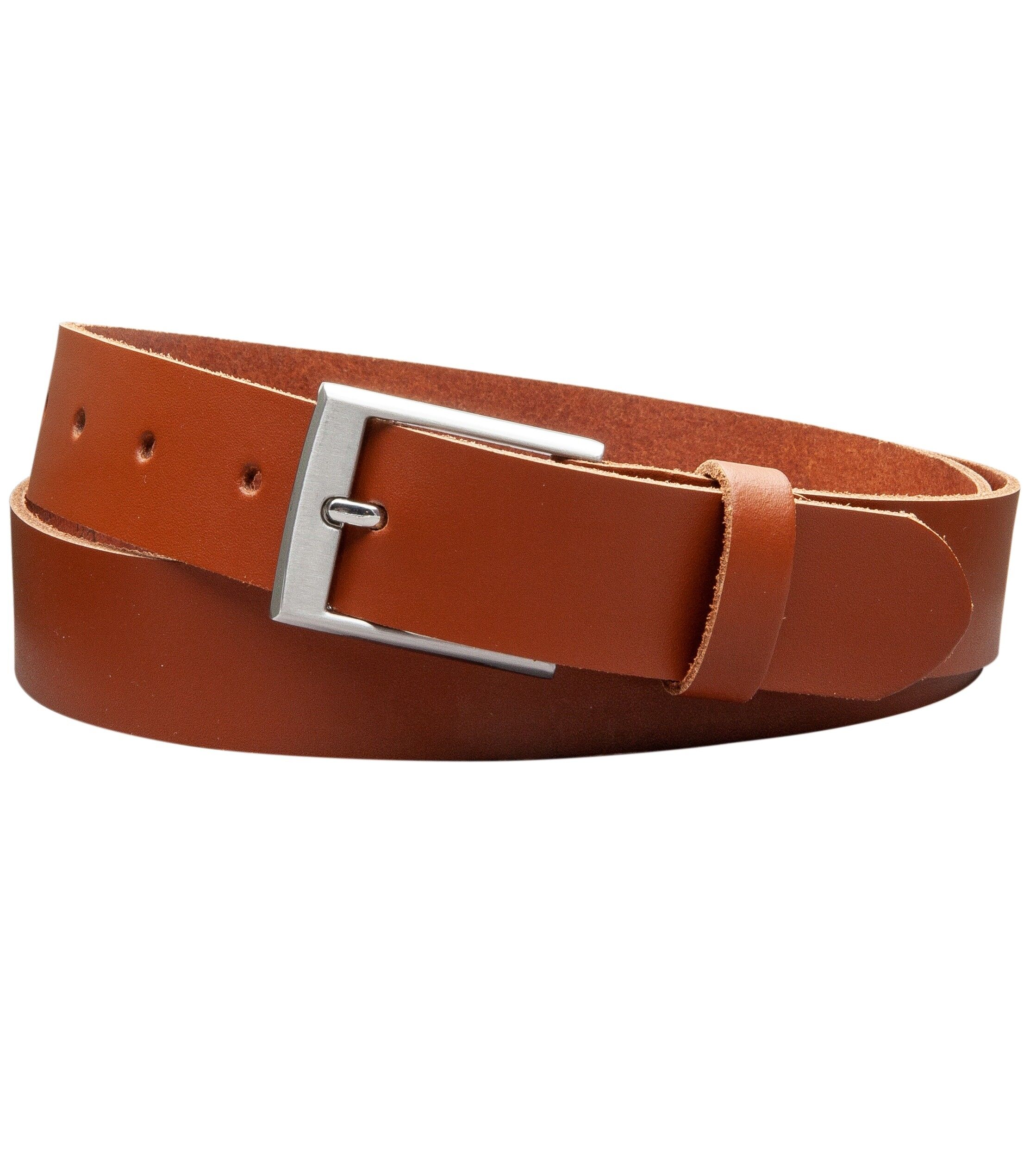 30 mm Gürtel Spaltleder Modell EH39-SL-Cognac