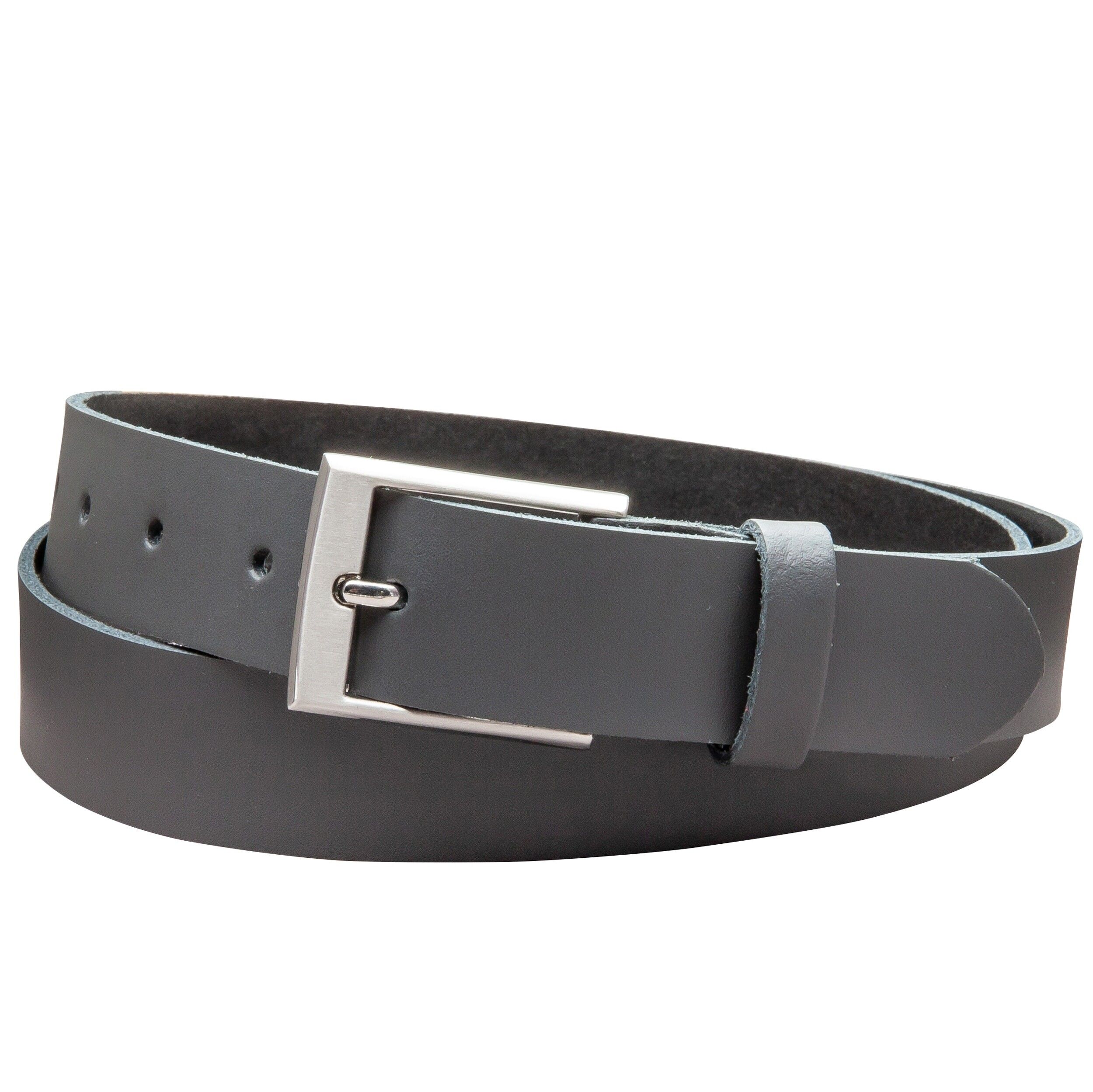 Cintura da 30 mm in pelle crosta modello EH39-SL-Grey