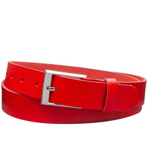 30 mm Gürtel Spaltleder Modell EH39-SL-Rot