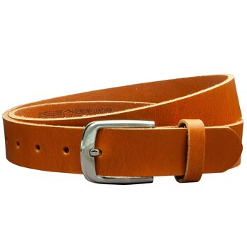 Ceinture 30 mm tout cuir modèle EH315-VL-Cognac 2