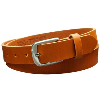 Ceinture 30 mm tout cuir modèle EH315-VL-Cognac 3