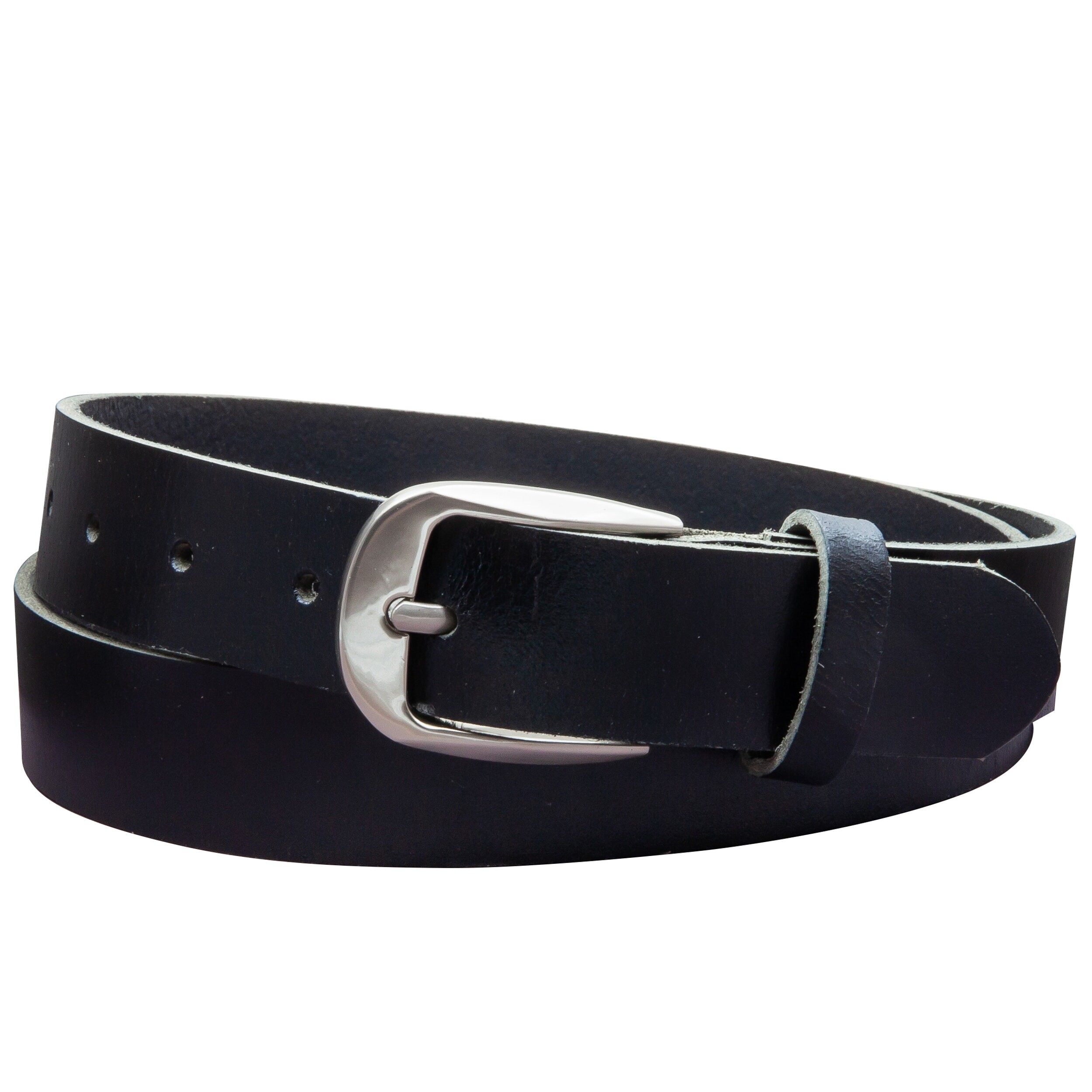 Cintura 30 mm in pelle piena modello EH32-VL nera