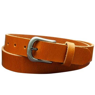 Ceinture 30 mm tout cuir modèle EH324-VL-Cognac