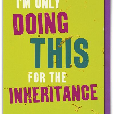 Inheritance Funny Father's Day Card