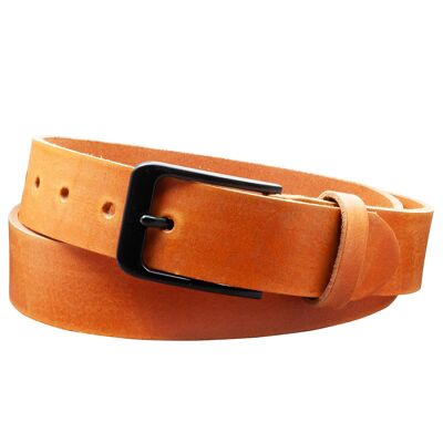 35 mm belt Honed leather model EH412-GE-Cognac