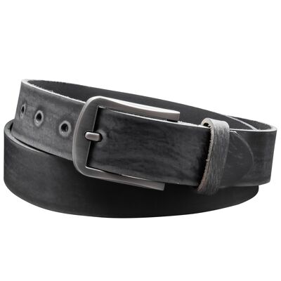 Cintura 35mm in Pelle Levigata Modello EH416-GE-Black