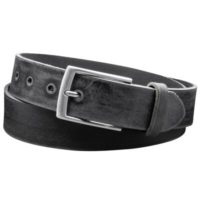 35mm Belt Honed Leather Model EH421-GE Black
